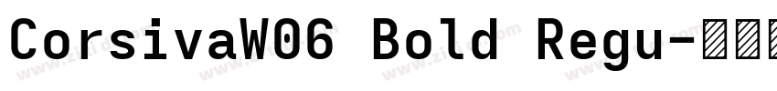 CorsivaW06 Bold Regu字体转换